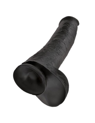 KING COCK - GODEMICHET RÉALISTE AVEC TESTICULES 38 CM NOIR
