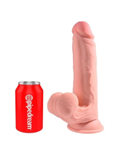 KING COCK PLUS - GODEMICHET RÉALISTE TRIPLE DENSITÉ AVEC TESTICULES MOBILES 23 CM CHAIR