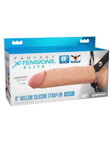 FANTASY X-TENSIONS ELITE - STRAP-ON EN SILICONE CREUX DE 20,3 CM