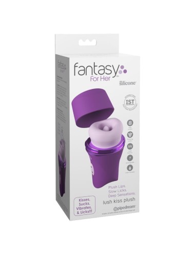 FANTASY FOR HER - LUSH KISS PELUCHE VIOLETTE À SUCCION ET LÉCHAGE CLITORIAL