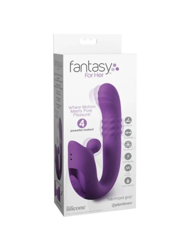 FANTASY FOR HER - HARMONI PRO VIBROMASSEUR LAPIN VIOLET POUR POINT G ET CLITORIAL