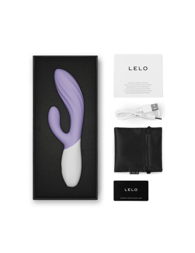 LELO - INA TWIST DOUBLE VIBRATEUR LAPIN POUR LE POINT G ET LE CLITORIS LAVANDE