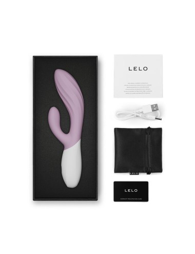 LELO - INA TWIST DOUBLE VIBRATEUR LAPIN POUR LE POINT G ET LE CLITORIS ROSE