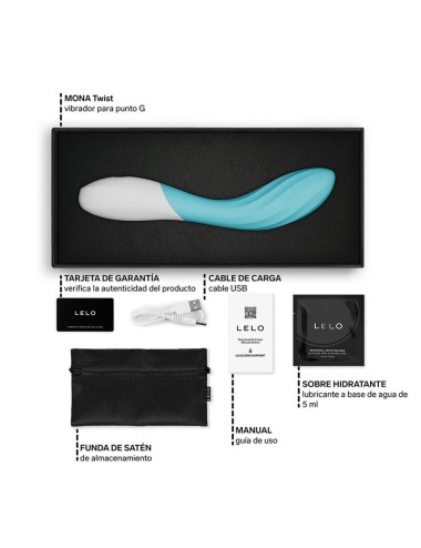LELO - MONA TWIST VIBRATEUR POINT G RECHARGEABLE CONTRÔLÉ PAR APPLICATION LAVANDE