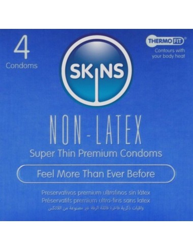 SKINS - LOT DE 4 PRÉSERVATIFS SANS LATEX
