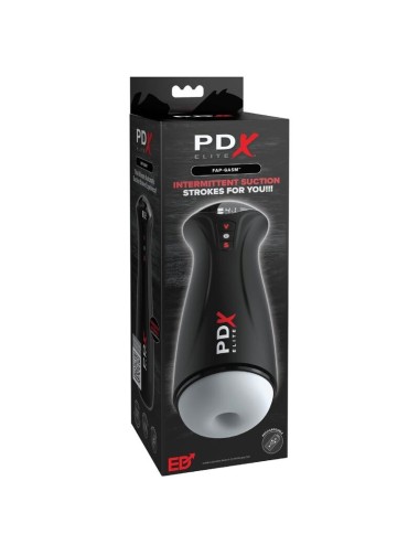 PDX ELITE - MASTURBATEUR MASCULIN TRANSPARENT FAP-GASM AVEC SUCCION INTERMITTENTE
