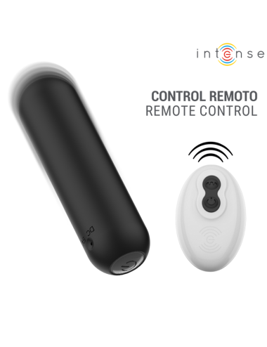 INTENSE - JUDY VIBRANT RECHARGEABLE AVEC TÉLÉCOMMANDE NOIR