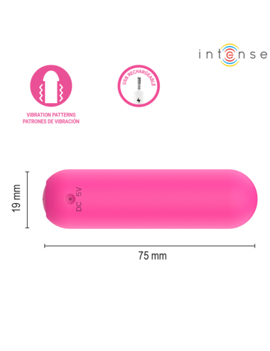 INTENSE - JUDY VIBRANTE RECHARGEABLE AVEC TÉLÉCOMMANDE ROSE