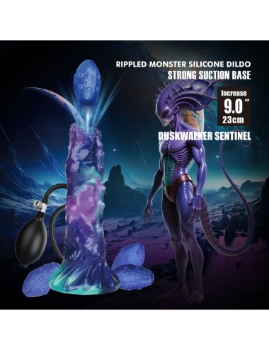 POWER MONSTERS - DUSKWAKER SENTINEL GONFLABLE TRICOLOR EN SILICONE, 23 CM Ø 5 CM