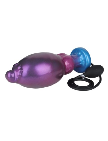 POWER MONSTERS - RIFT TITAN BICOLORE GONFLABLE EN SILICONE FANTASTIQUE 24 CM Ø 5 CM