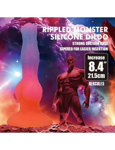POWER MONSTERS - GODEMICHET EN SILICONE HERCULES FANTASY 21,5 CM Ø 5 CM