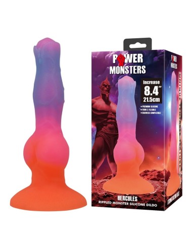 POWER MONSTERS - GODEMICHET EN SILICONE HERCULES FANTASY 21,5 CM Ø 5 CM