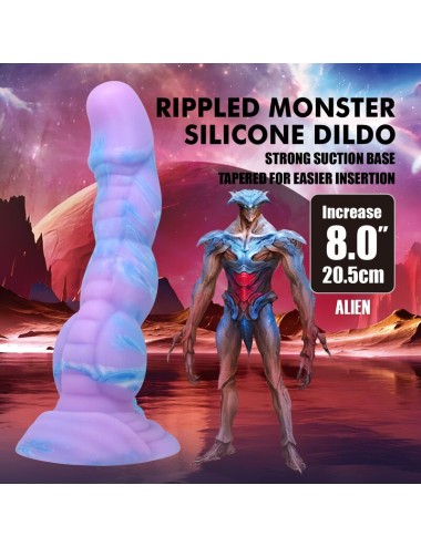 POWER MONSTERS - ALIEN FANTASY GODEMICHET EN SILICONE 20,5 CM Ø 4,8 CM