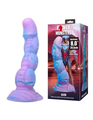 POWER MONSTERS - ALIEN FANTASY GODEMICHET EN SILICONE 20,5 CM Ø 4,8 CM