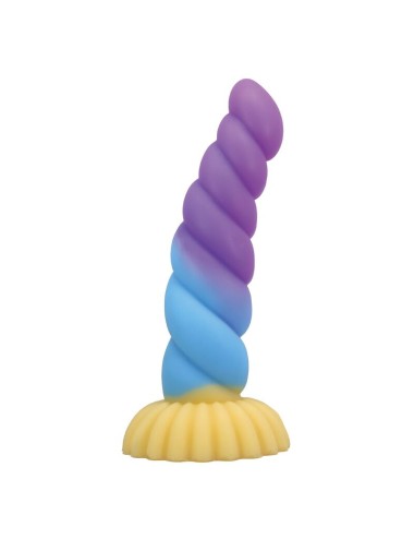 POWER MONSTERS - GODEMICHET EN SILICONE LICORNE TRICOLOR FANTASY 22 CM Ø 5 CM