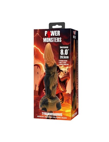 POWER MONSTERS - TYRANNOSAURE BICOLORE FANTASY GODEMICHET EN SILICONE 20