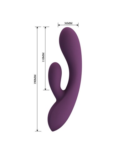 PRETTY LOVE - VIBRATEUR LAPIN RECHARGEABLE ROSOLYN 10 FONCTIONS