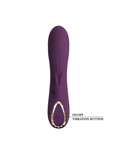 PRETTY LOVE - LANDYN VIBRATEUR LAPIN RECHARGEABLE 10 FONCTIONS VIOLET