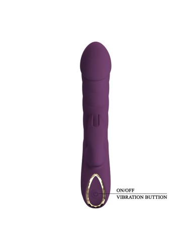 PRETTY LOVE - VIBRATEUR LAPIN RECHARGEABLE HARPER 10 FONCTIONS VIOLET