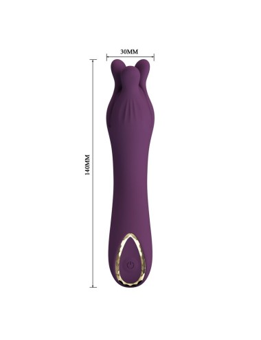 PRETTY LOVE - VIBRATEUR RECHARGEABLE LUNAO 10 FONCTIONS VIOLET