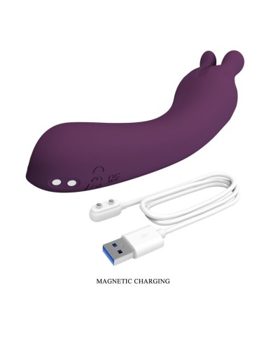 PRETTY LOVE - VIBRATEUR RECHARGEABLE LUNAO 10 FONCTIONS VIOLET