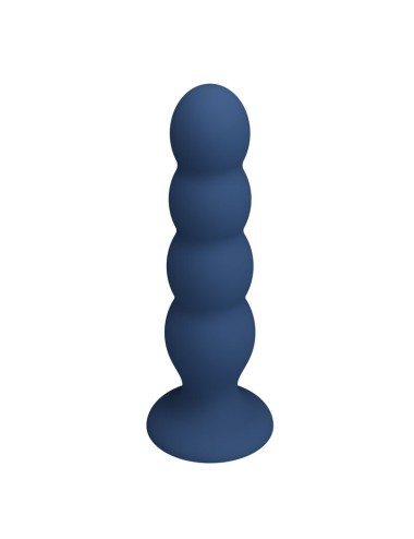 MR PLAY - PLUG ANAL AVEC 4 BILLES MÉTALLIQUES ET VENTOUSE BLEUE