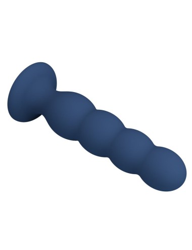 MR PLAY - PLUG ANAL AVEC 4 BILLES MÉTALLIQUES ET VENTOUSE BLEUE