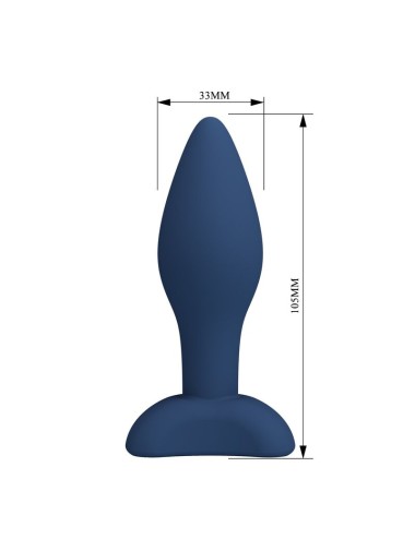 MR PLAY - PLUG ANAL CONIQUE EN SILICONE BLEU M