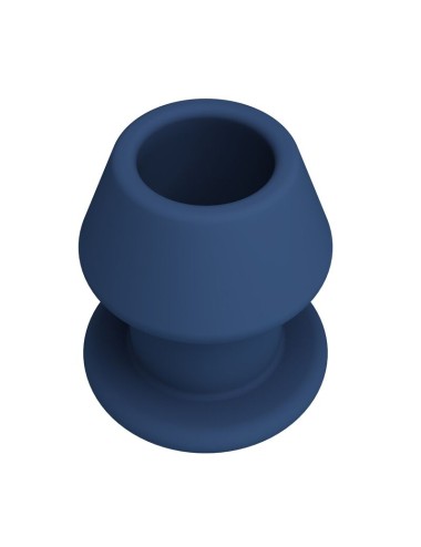 MR PLAY - JACK BLEU PLUG ANAL CREUX EN SILICONE, TAILLE M