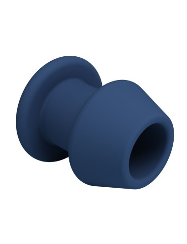 MR PLAY - JACK BLEU PLUG ANAL CREUX EN SILICONE, TAILLE M