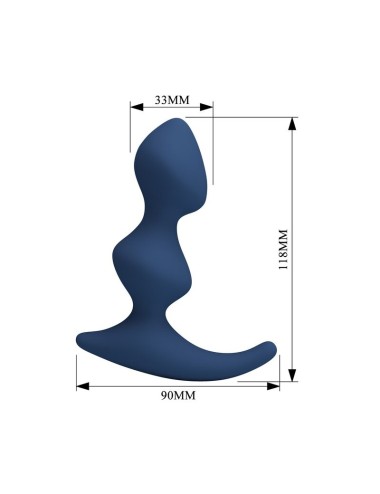 MR PLAY - PLUG ANAL ERGONOMIQUE BLEU
