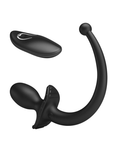 MR PLAY - VIBRATEUR ANAL ET PÉRINÉUMIEN NOIR AVEC TÉLÉCOMMANDE SANS FIL