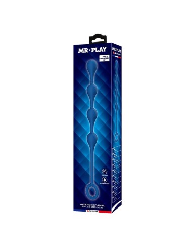 MR PLAY - PERLES ANALES EN SILICONE BLEU