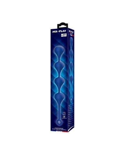 MR PLAY - PERLES ANALES EN SILICONE BLEU