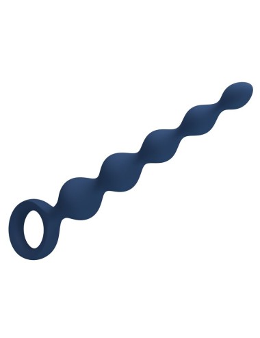 MR PLAY - PERLES ANALES EN SILICONE BLEU ET PLUG ANAL 20,4 CM