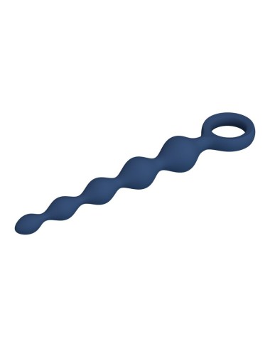 MR PLAY - PERLES ANALES EN SILICONE BLEU ET PLUG ANAL 20,4 CM