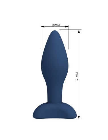 MR PLAY - PLUG ANAL CONIQUE EN SILICONE BLEU L