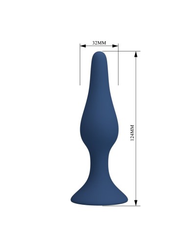 MR PLAY - PLUG ANAL EN SILICONE SLIM BLEU L