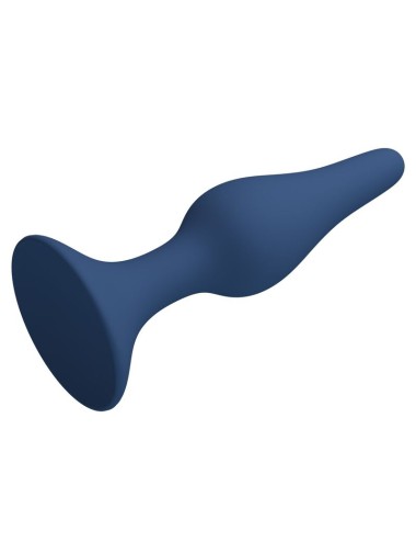 MR PLAY - PLUG ANAL FIN EN SILICONE BLEU TAILLE S