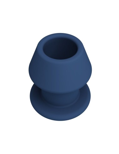 MR PLAY - JACK BLEU PLUG ANAL CREUX EN SILICONE, TAILLE S