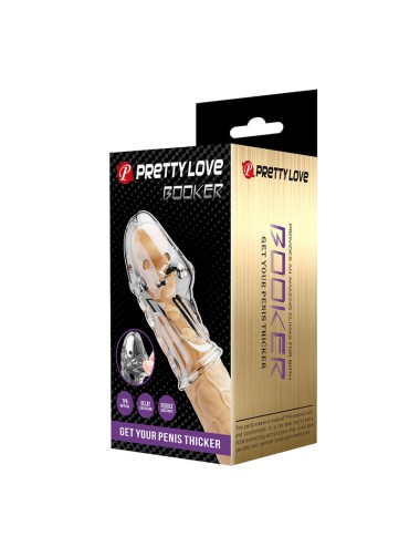 PRETTY LOVE - MANCHON PÉNIS ROCKER - GAGNEZ EN ÉPAISSEUR VOTRE PÉNIS TRANSPARENT