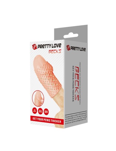 PRETTY LOVE - MANCHON PÉNIS POUR GEEK - GAGNEZ EN ÉPAISSEUR - COULEUR NATURELLE