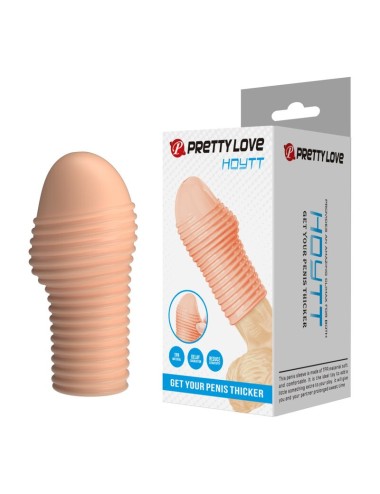 PRETTY LOVE - MANCHON PÉNIS HOTTT POUR UN PÉNIS PLUS ÉPAISSE COULEUR NATURELLE