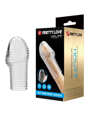 PRETTY LOVE - MANCHON PÉNIS HOTTT POUR UN PÉNIS PLUS ÉPAISSE TRANSPARENT
