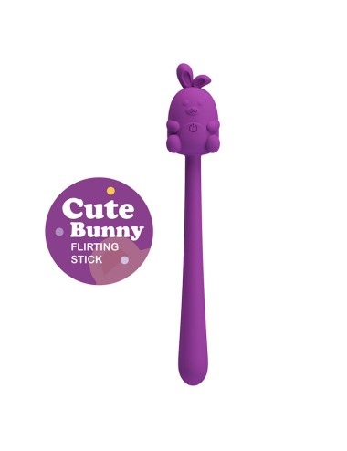PRETTY LOVE - BÂTON VIBRANT FLEXIBLE LAPIN MIGNON RECHARGEABLE USB VIOLET