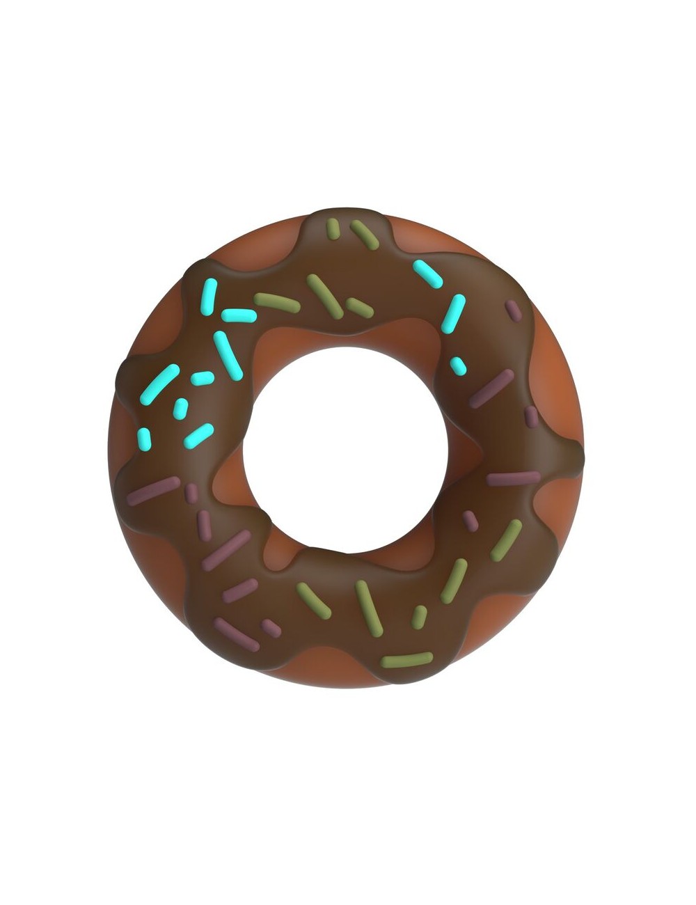 PRETTY LOVE - ANNEAU PÉNIS SUPER DONUT MARRON