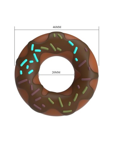 PRETTY LOVE - ANNEAU PÉNIS SUPER DONUT MARRON