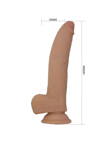 PRETTY LOVE - ELLCUMENT GODEMICHET RÉALISTE ET FLEXIBLE 18 CM Ø 4,5 CM TPE NATUREL
