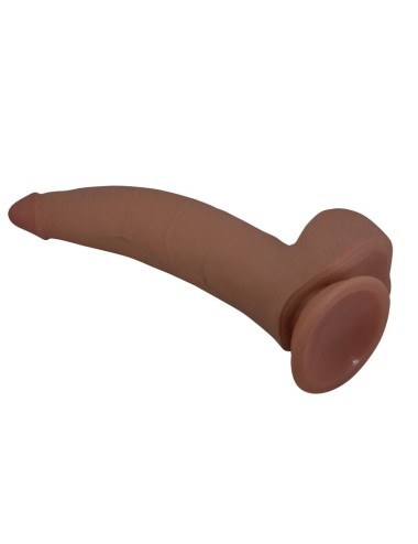 PRETTY LOVE - CUTHBERT GODEMICHET RÉALISTE ET FLEXIBLE 20 CM Ø 5 CM TPE MARRON