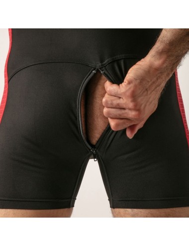 LOCKER GEAR - MONO DÉBARDEUR À ACCÈS OUVERT ROUGE XL